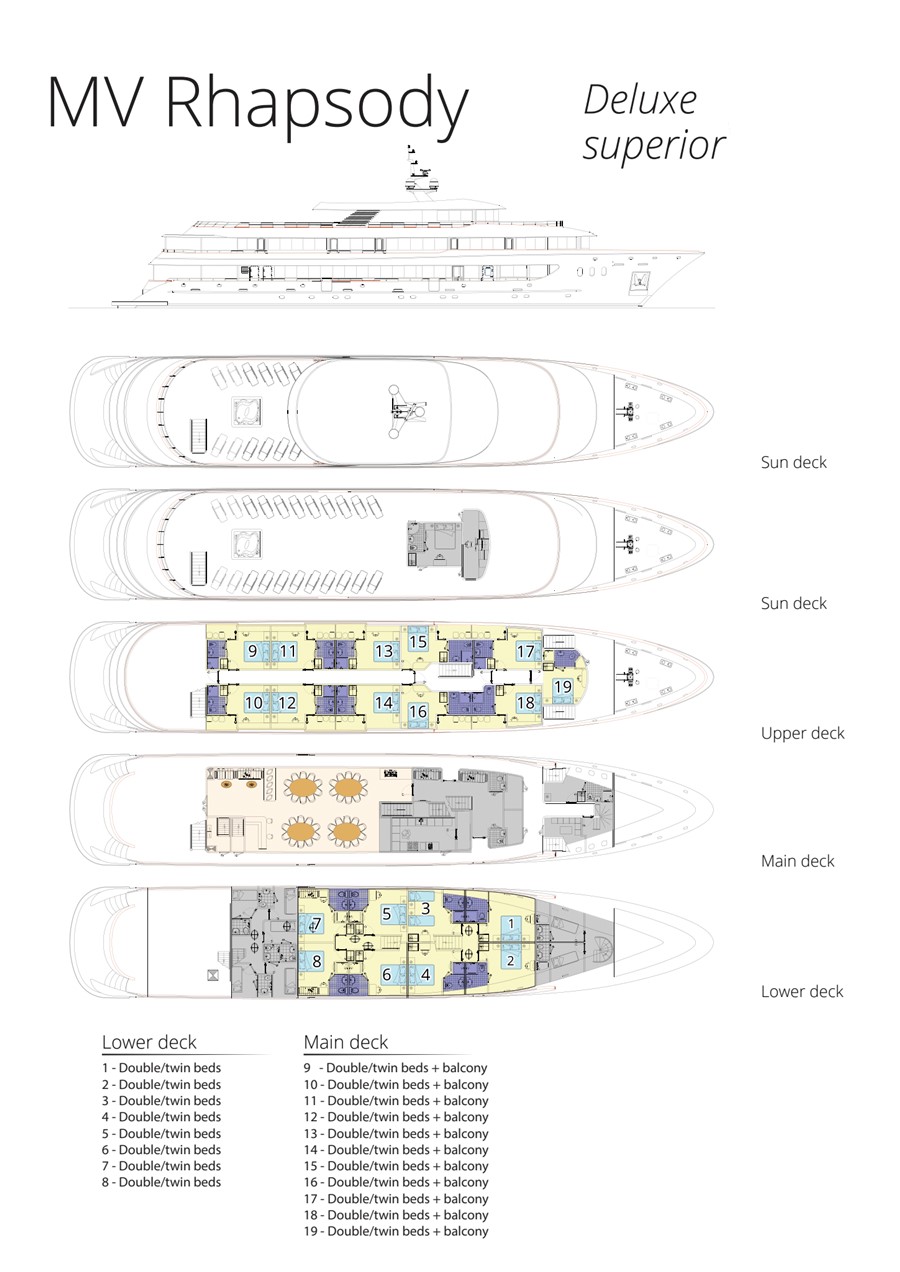 MY Rhapsody Deckplan